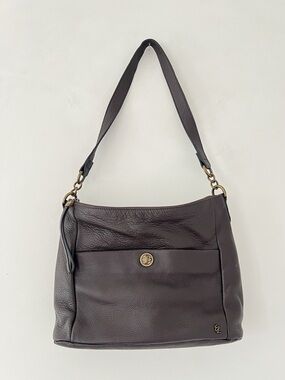 Elliott Lucca The Sak Coraline leather hobo zip shoulder bag cocoa brown Y2K